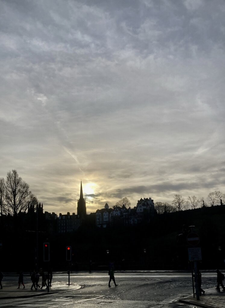Looking towards Princes Street, Edinburgh