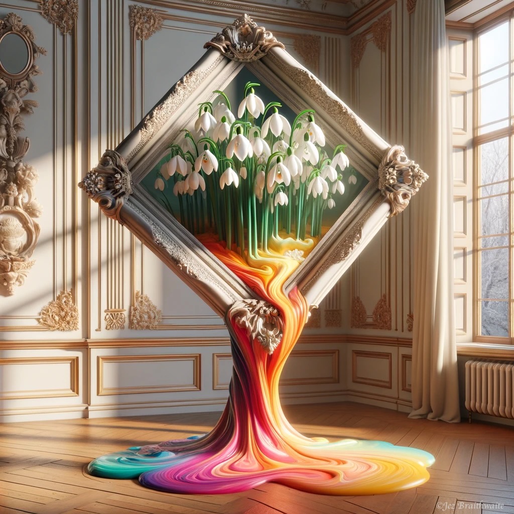 Snowdrop sculpture