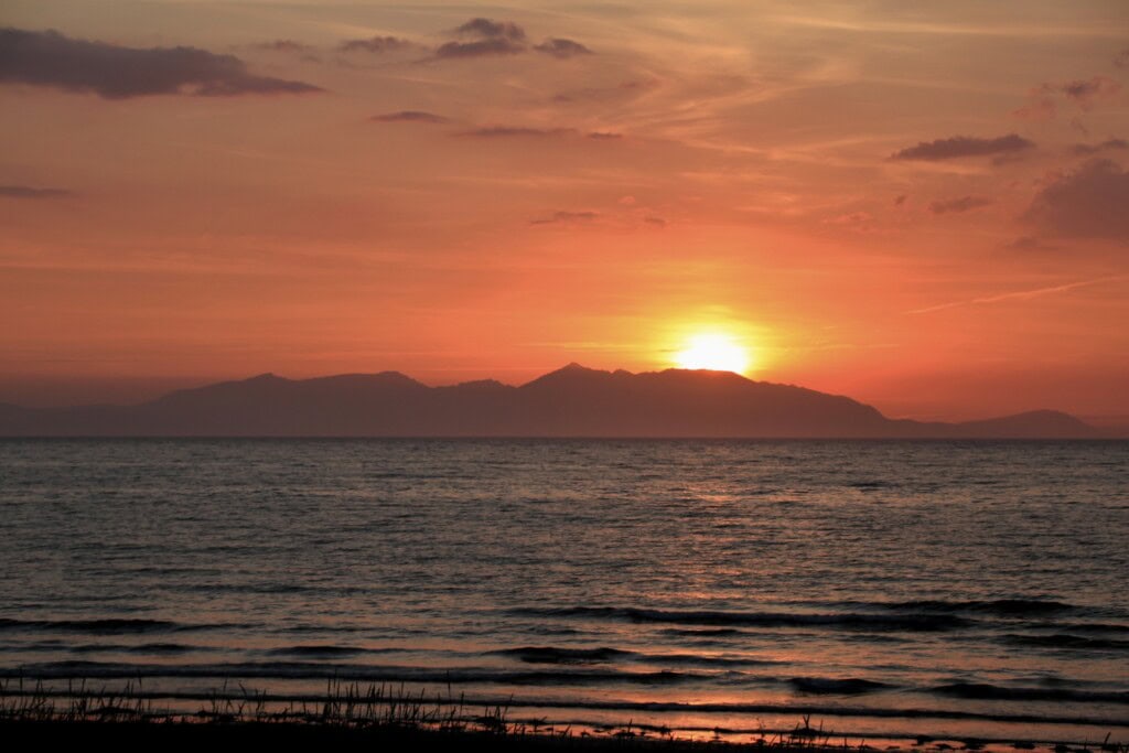 Sunset over Arran