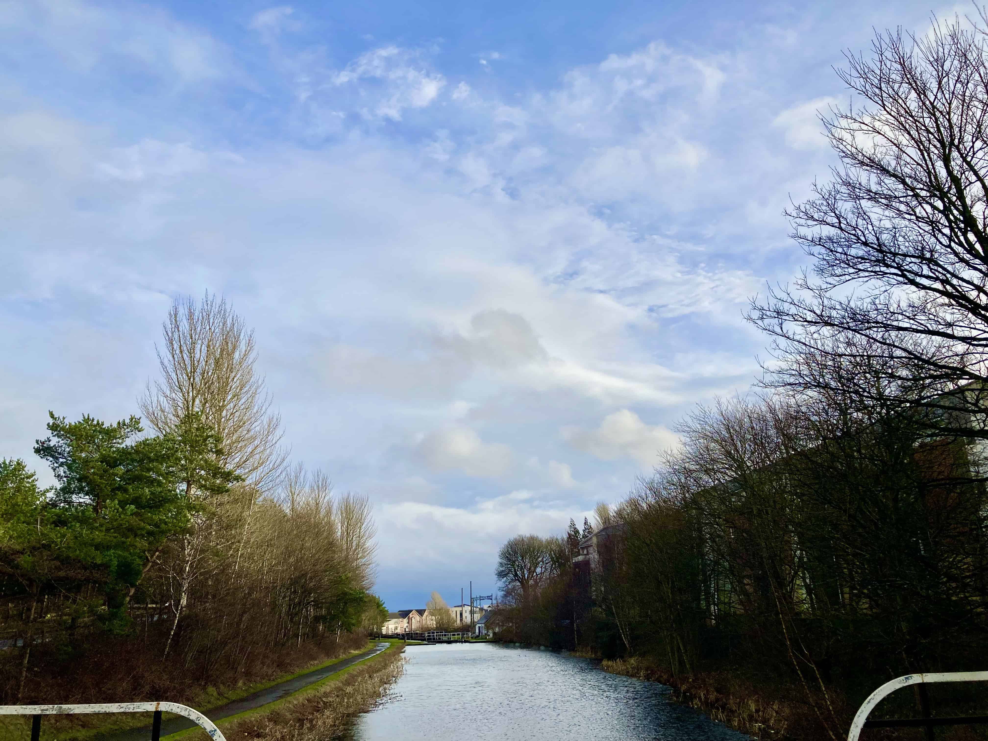 Clouds & Blue Sky over Falkirk — Weekend Sky #143